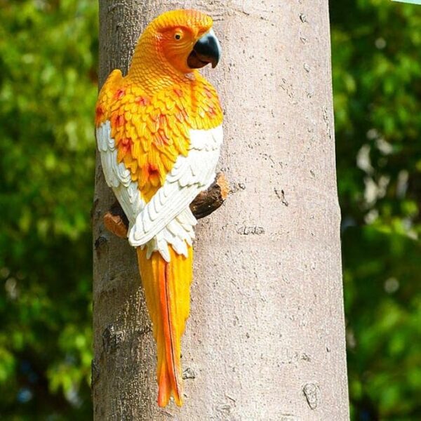 Wall Parrot for Garden Decor (Yellow)