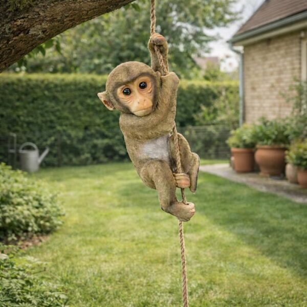 Hanging Monkey for Garden Decor