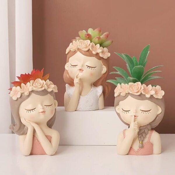Resin Doll Pot