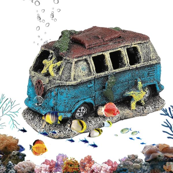Vintage Resin Old Bus