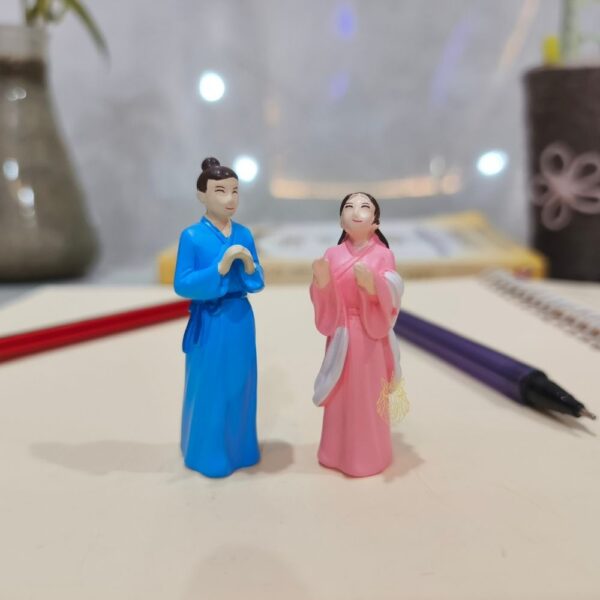 Miniature Chinese Couple for Home Decor