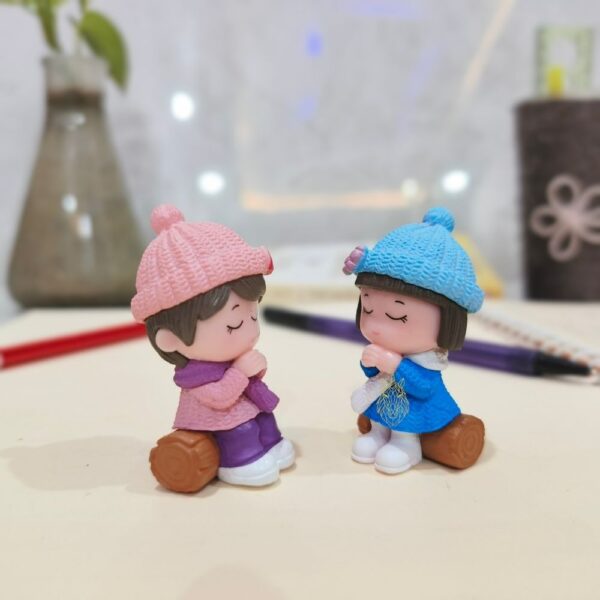 Miniature Girl for Tray Decoration