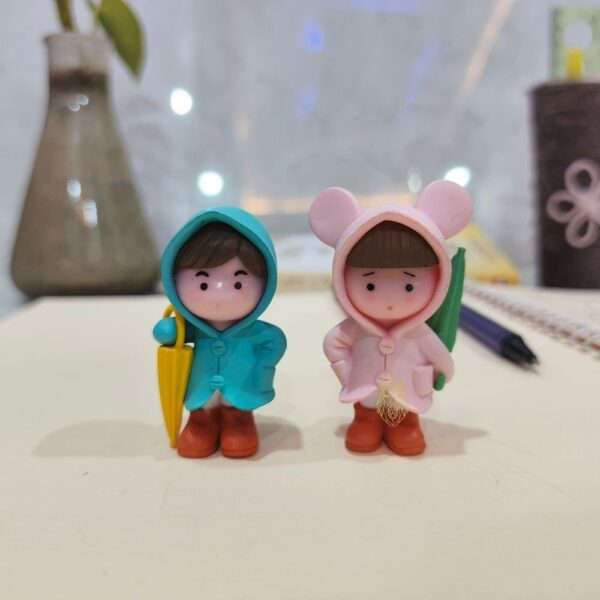 Miniature Umbrella Couple for Home Decor