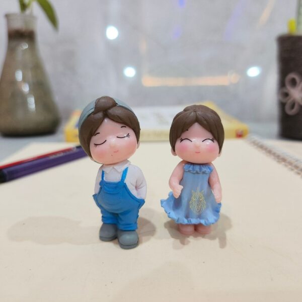 Miniature Stylish Couple for Home Decor