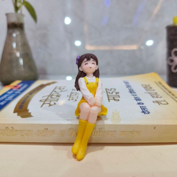 Sitting Girl Miniature for Home Decor