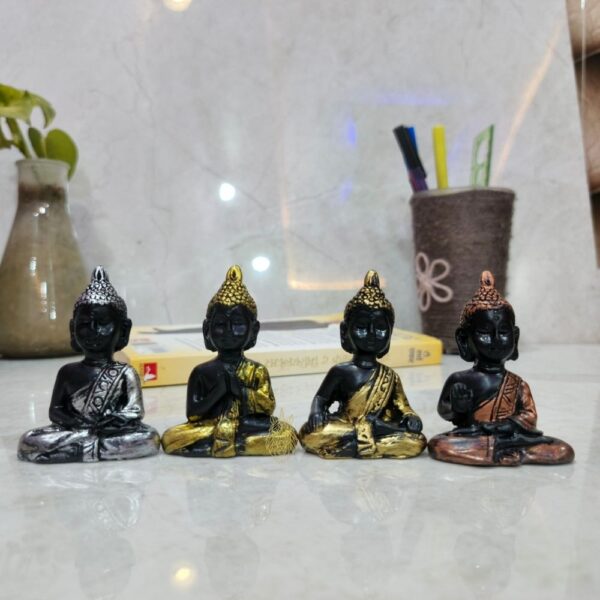 Meditating Buddha Idol Showpieces (set of 4)